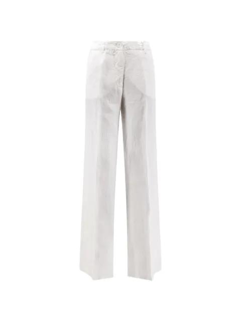 pressed-crease wide-leg trousers by ASPESI