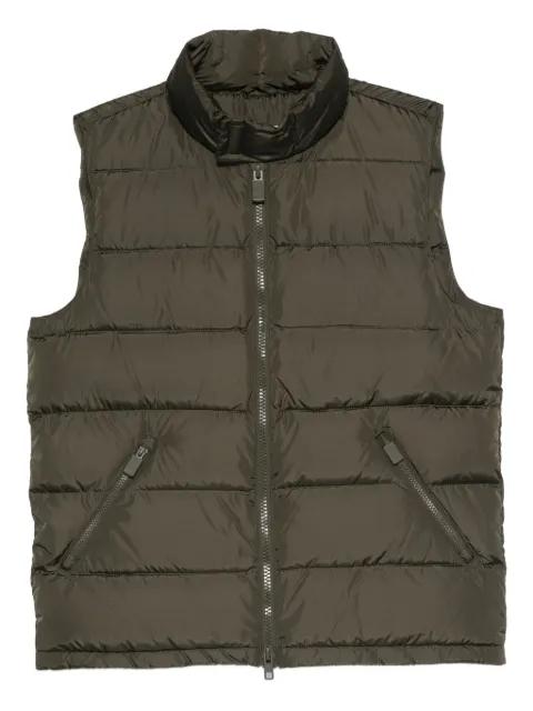 quilted zip-front gilet by ASPESI