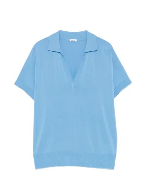 short-sleeve V-neck top by ASPESI