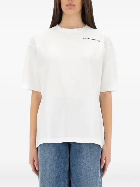 short-sleeve lettering T-shirt by ASPESI