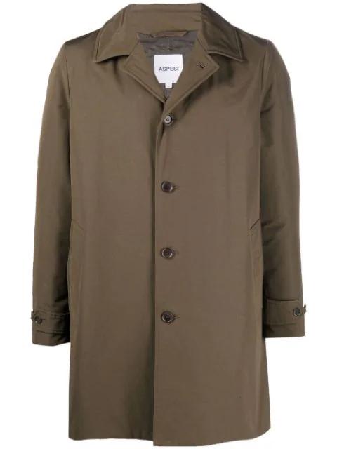 single-breasted tailored coat by ASPESI