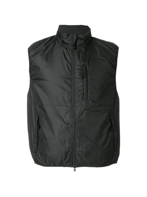 stand-collar padded gilet by ASPESI