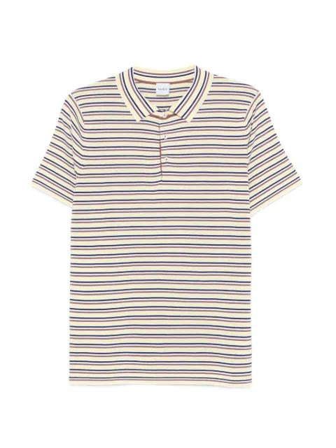 striped-pattern knit polo shirt by ASPESI
