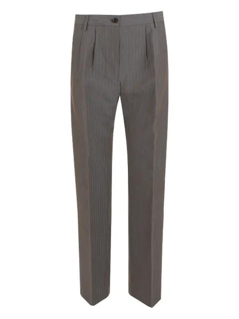 striped pleated trousers by ASPESI