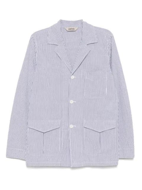striped single-breasted blazer by ASPESI