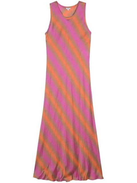 striped slip maxi dress by ASPESI