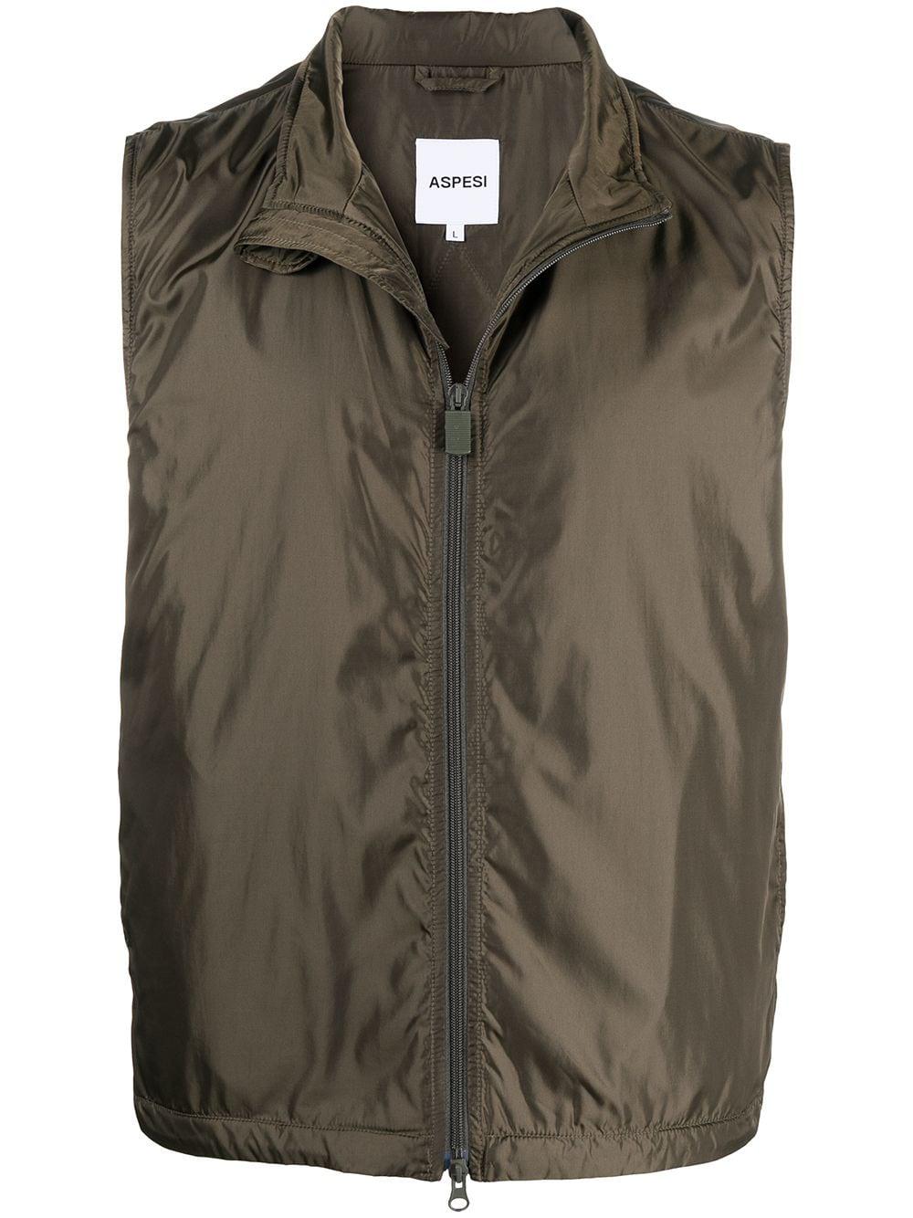 technical zipped-up gilet by ASPESI