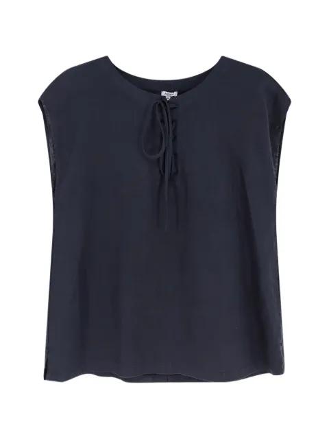 tie-neck sleeveless top by ASPESI