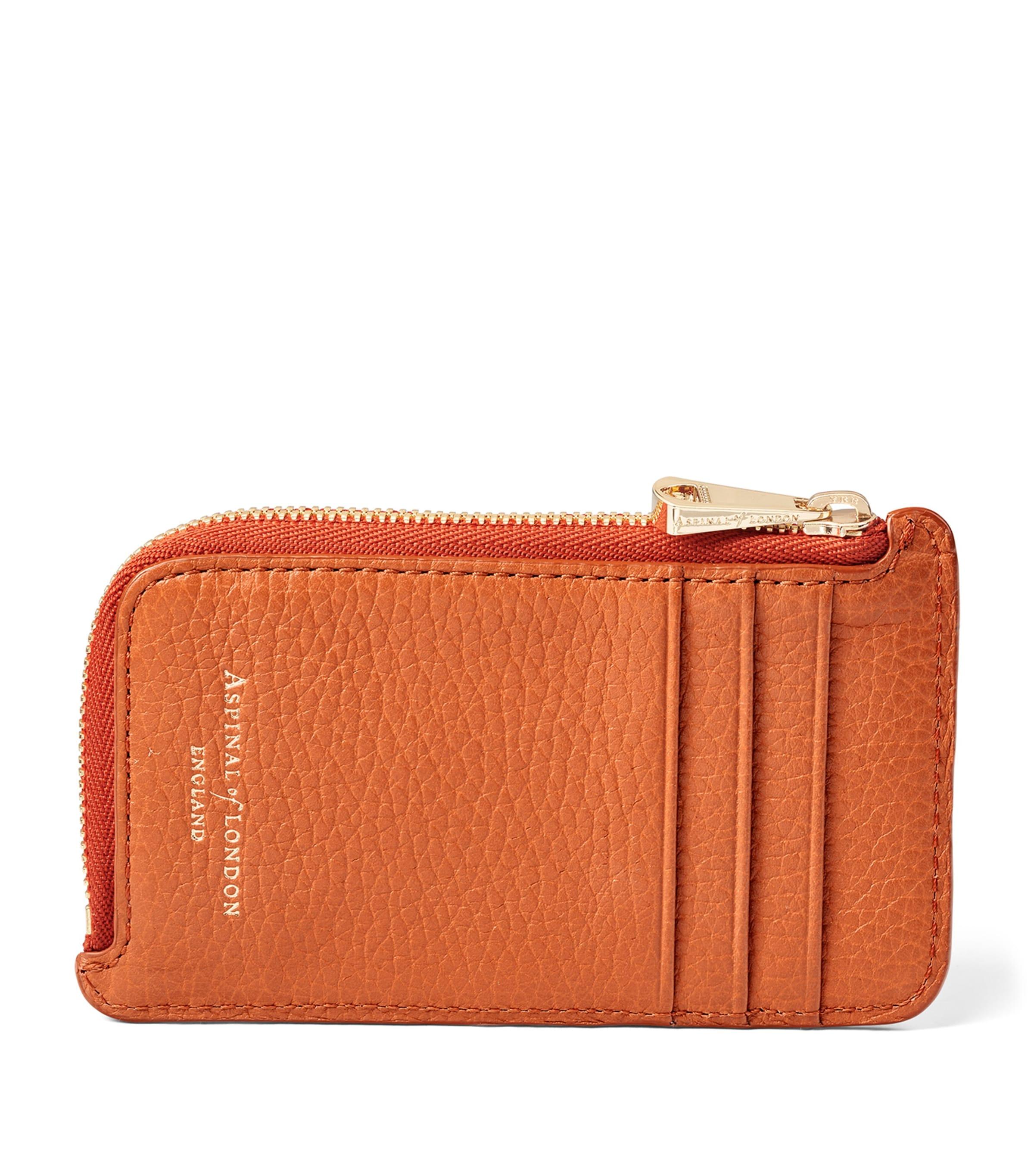 Aspinal Of London Leather Small Zipped Purse by ASPINAL OF LONDON