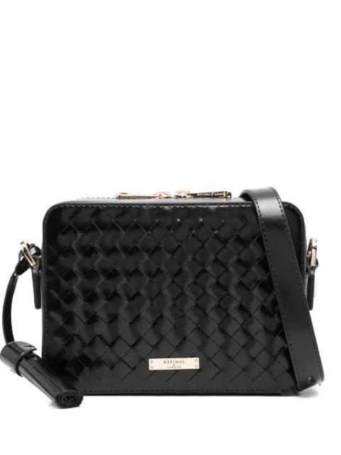Camera woven mini crossbody bag by ASPINAL OF LONDON