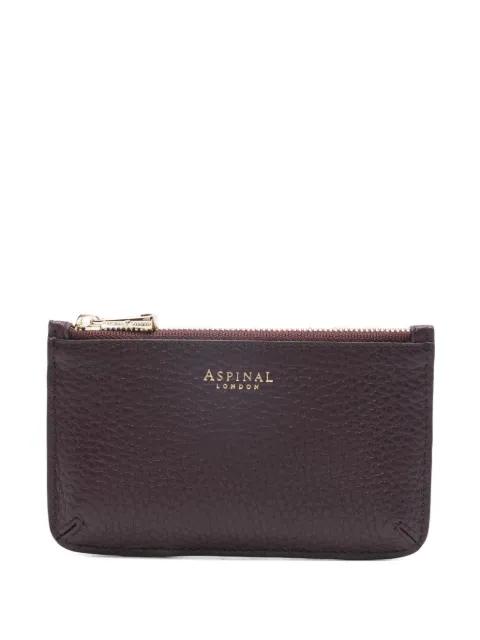 Ella pebbled-leather cardholder by ASPINAL OF LONDON