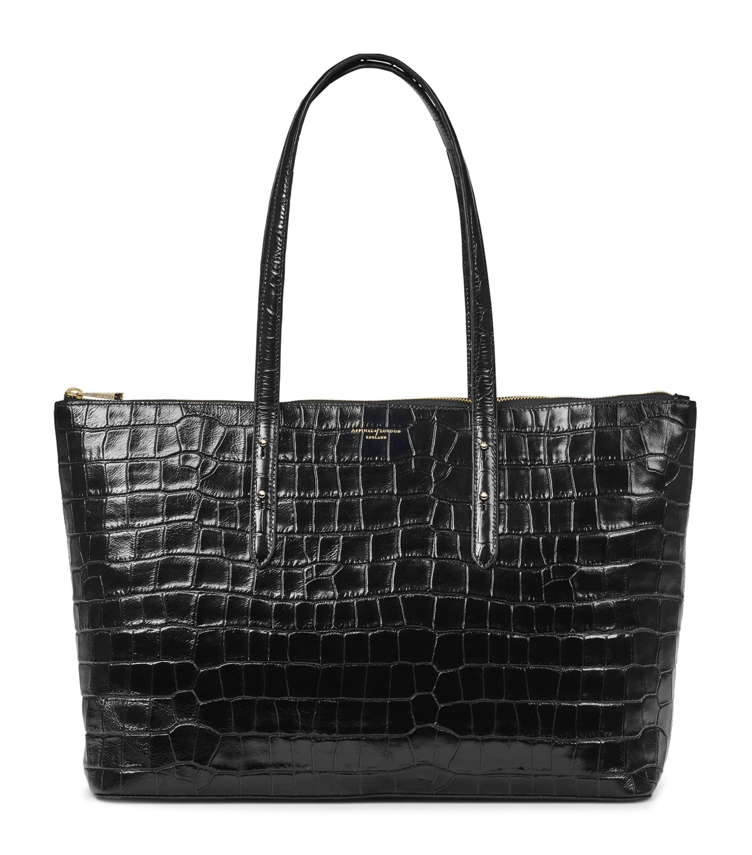 Leather Regent Tote Bag by ASPINAL OF LONDON