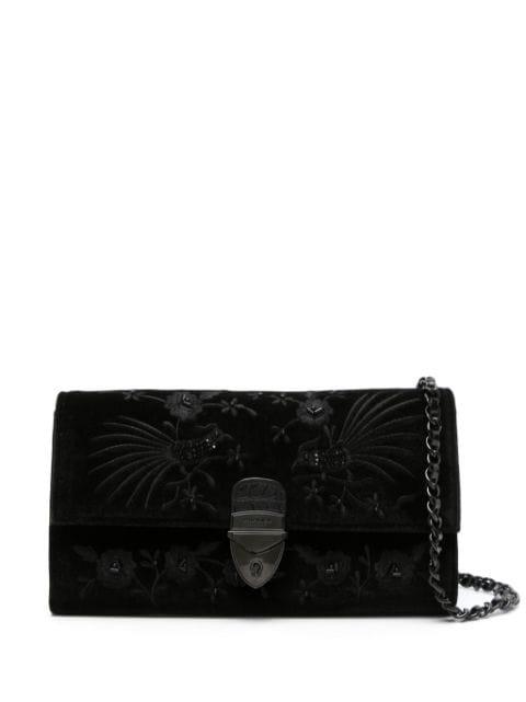 Mayfair floral-embroidered clutch by ASPINAL OF LONDON