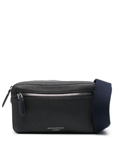 Reporter Compact leather messenger bag by ASPINAL OF LONDON