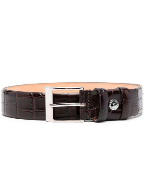 crocodille-effect embossed belt by ASPINAL OF LONDON