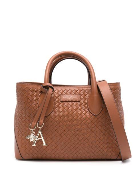 medium London woven tote bag by ASPINAL OF LONDON