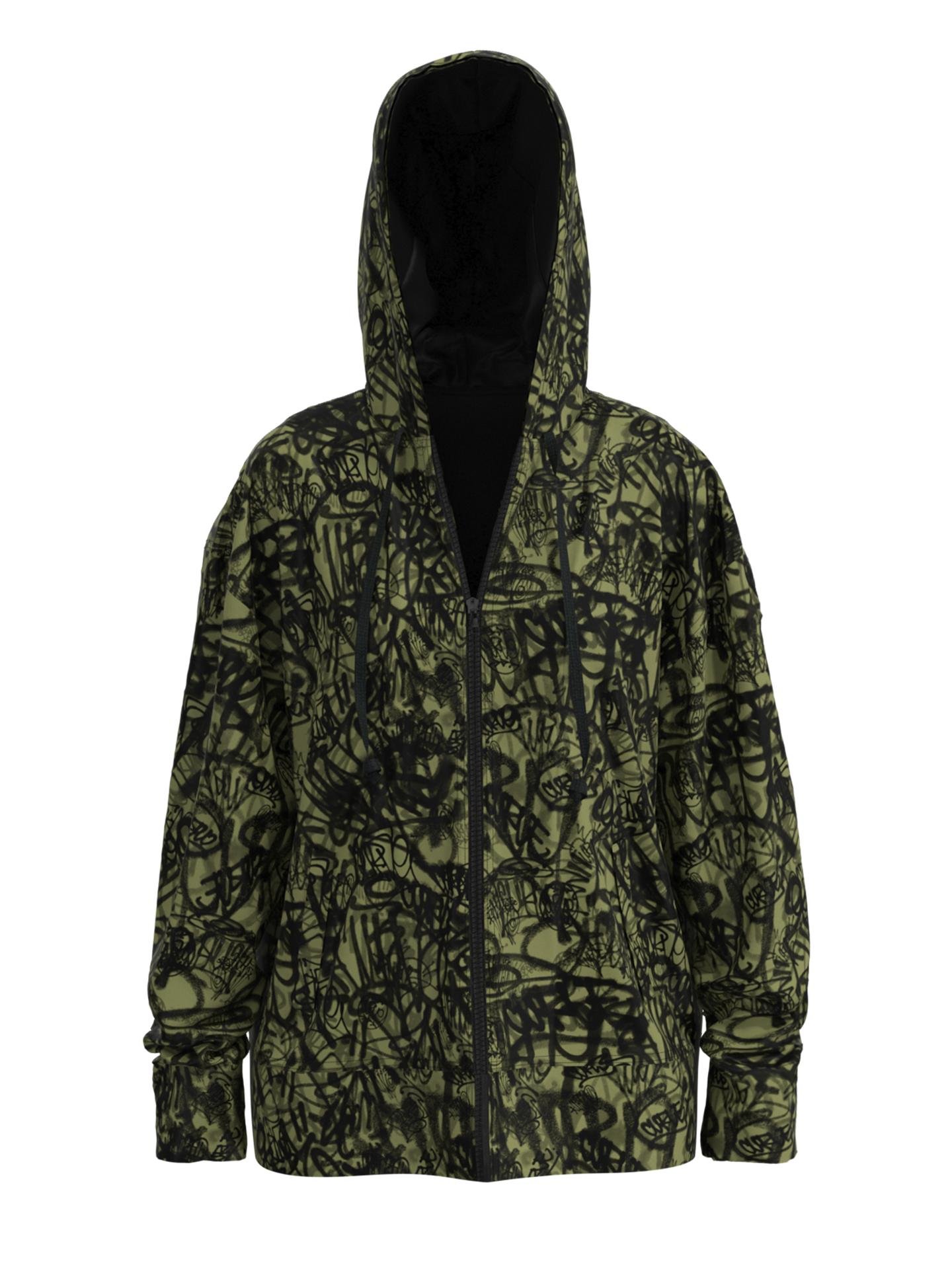 The James Hoodie - Curvazoid Army (Unisex) by ASSEMBLY.FASHION NYFW 2021 DROP NO.01