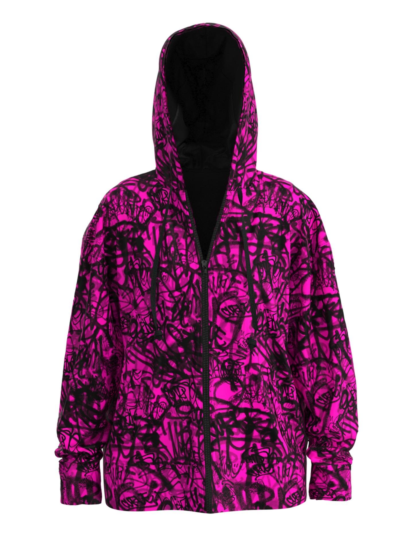 The James Hoodie - Curvazoid Magenta (Unisex) by ASSEMBLY.FASHION NYFW 2021 DROP NO.01
