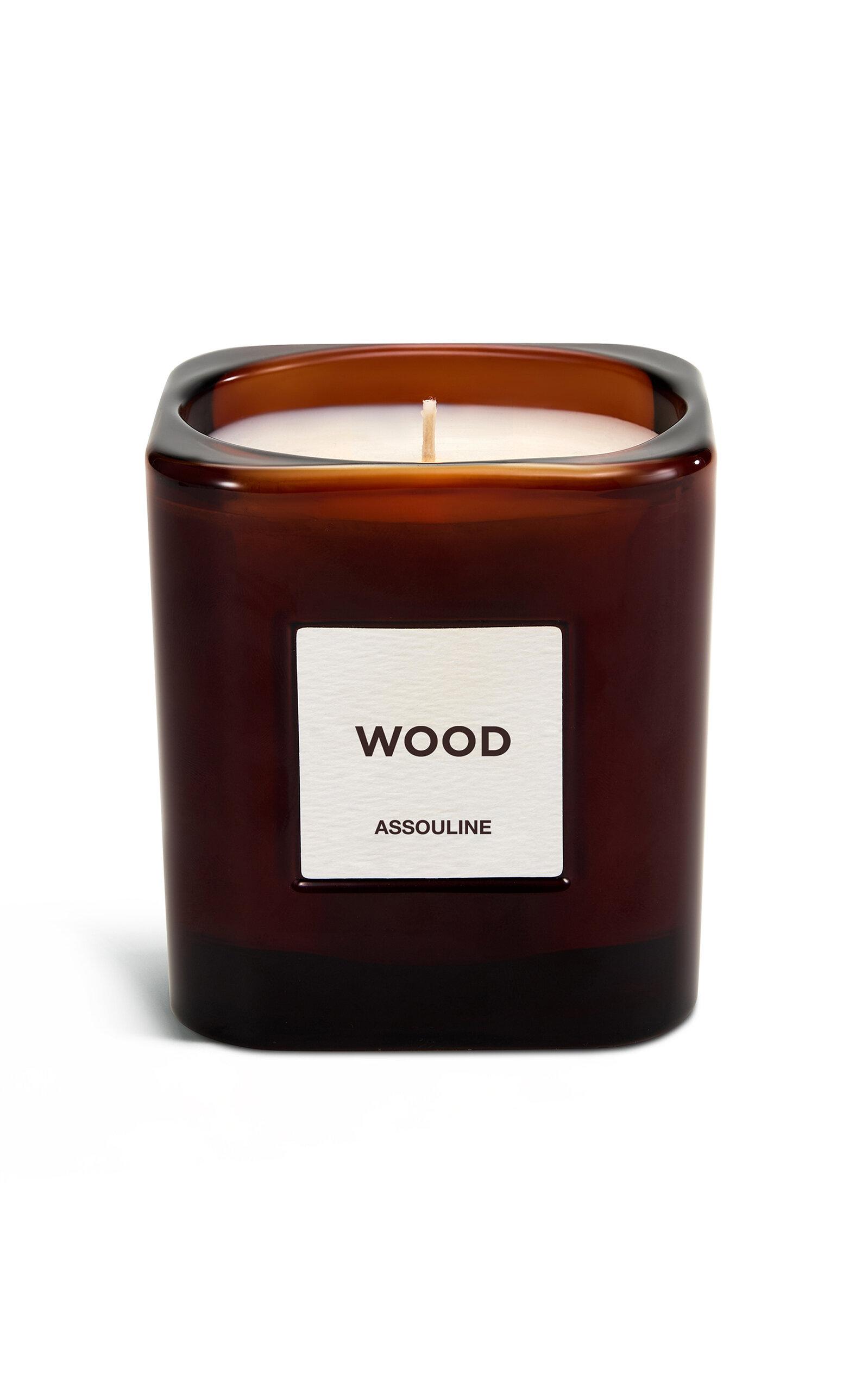 Assouline - Library Candle: Wood - Neutral - Moda Operandi by ASSOULINE