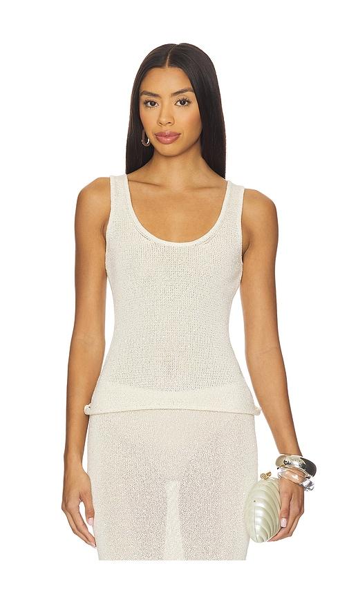 ASTA RESORT Ana Top in Ivory by ASTA RESORT