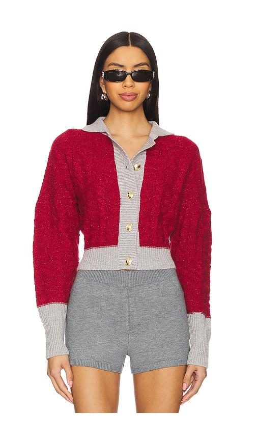 ASTA RESORT Bella Cardigan in Red by ASTA RESORT
