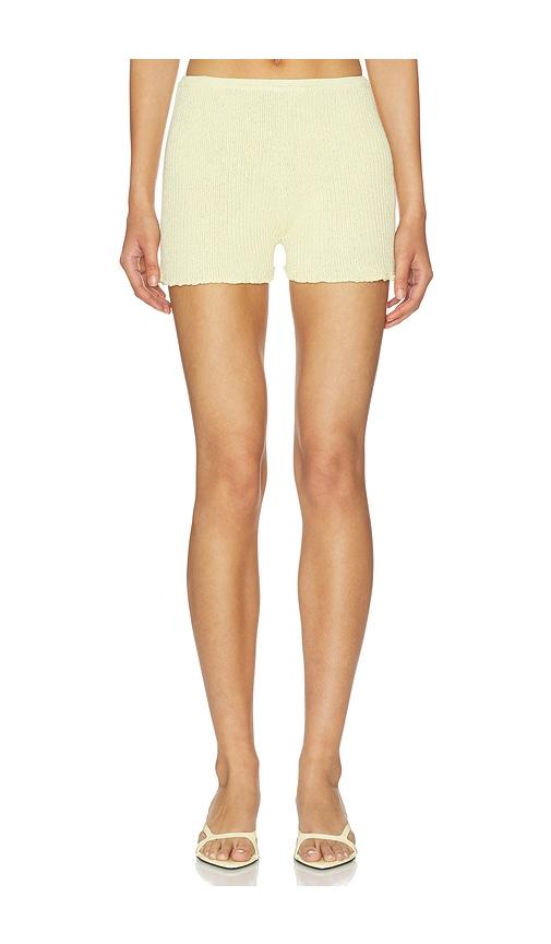 ASTA RESORT Isla Mini Short in Lemon by ASTA RESORT