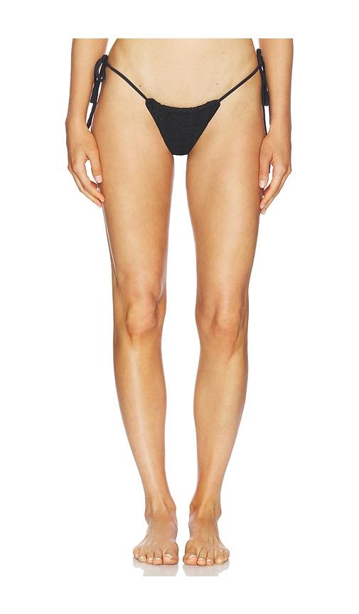 ASTA RESORT Lio Bikini Bottom in Black by ASTA RESORT