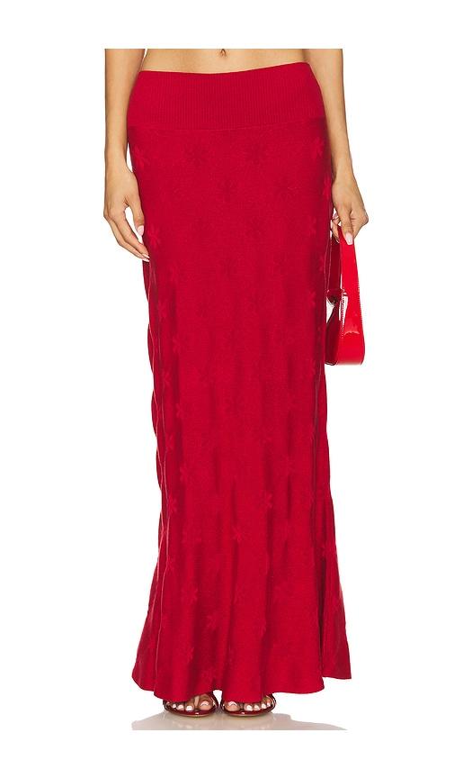 ASTA RESORT Lorena Skirt in Red by ASTA RESORT