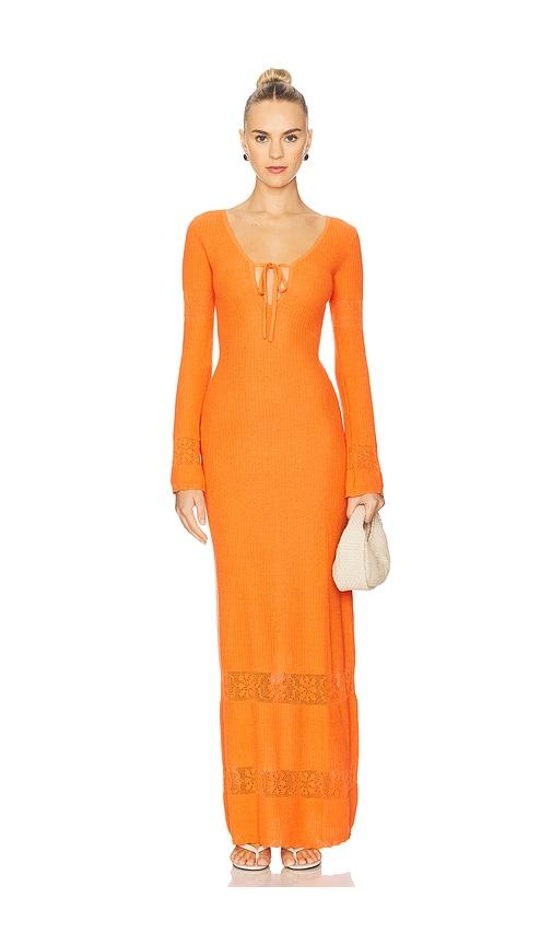ASTA RESORT Rita Crochet Dress in Orange by ASTA RESORT