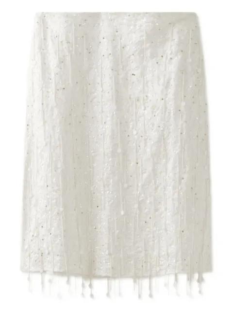 Fidan beaded tassel midi skirt by ASTA RESORT