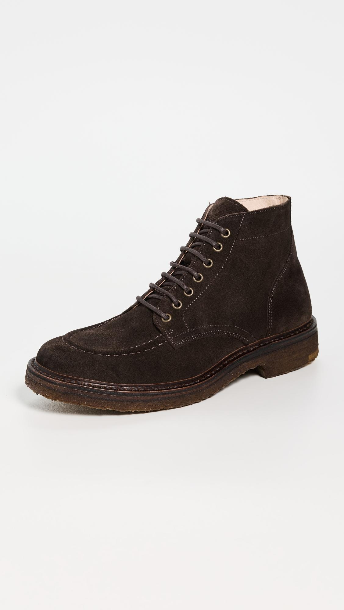 Nuvoflex Suede Apron Toe Boots by ASTORFLEX