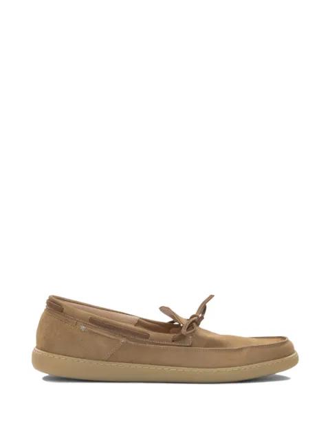 bow-detail suede loafers by ASTORFLEX