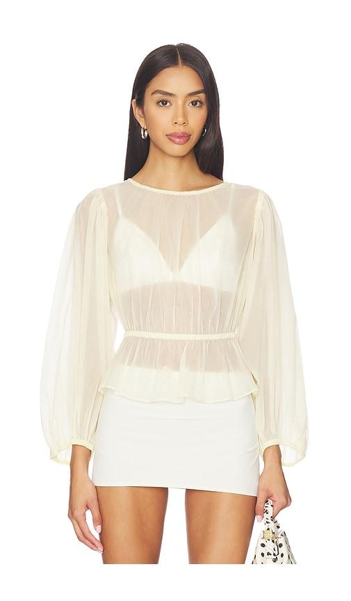 ASTR the Label Amie Top in Lemon by ASTR THE LABEL