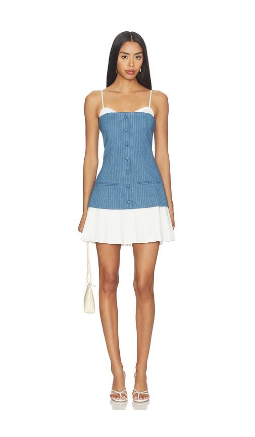 ASTR the Label Amren Dress in Blue by ASTR THE LABEL