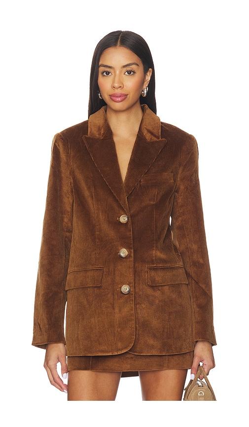 ASTR the Label Boyfriend Blazer in Brown by ASTR THE LABEL