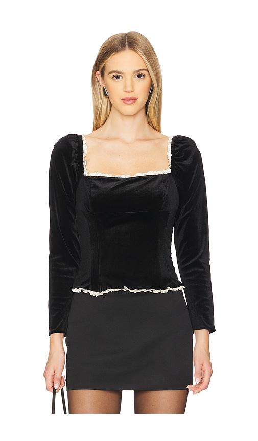 ASTR the Label Briella Top in Black by ASTR THE LABEL