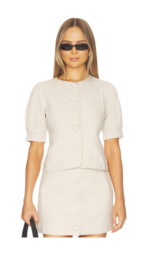 ASTR the Label Cailey Top in Neutral by ASTR THE LABEL