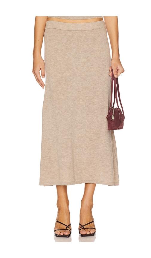 ASTR the Label Deora Sweater Skirt in Taupe by ASTR THE LABEL