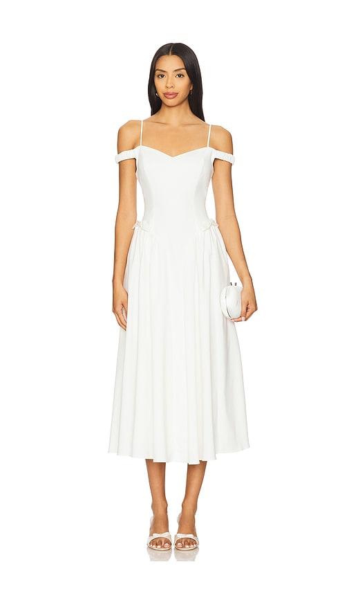 ASTR the Label Elvinia Dress in White by ASTR THE LABEL