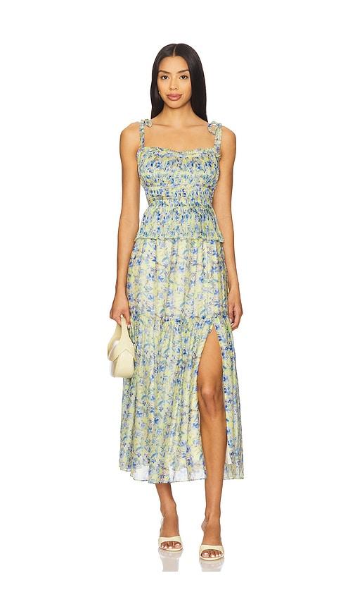 ASTR the Label Ethelind Dress in Blue,Yellow by ASTR THE LABEL