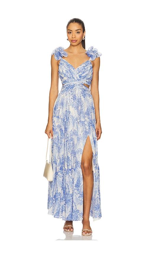 ASTR the Label Fritillaria Dress in Blue by ASTR THE LABEL