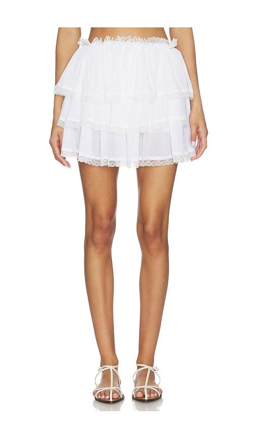 ASTR the Label Genever Skirt in White by ASTR THE LABEL