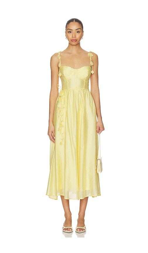 ASTR the Label Halcyon Dress in Yellow by ASTR THE LABEL