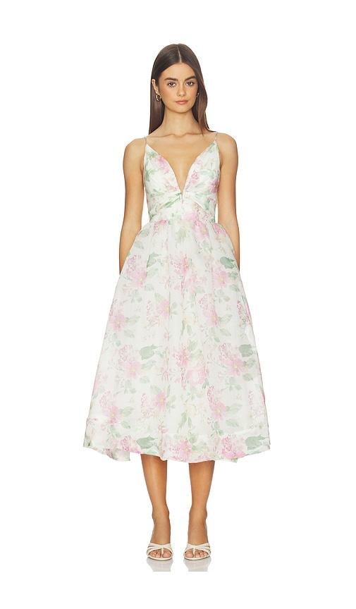 ASTR the Label Janna Dress in Ivory,Pink by ASTR THE LABEL