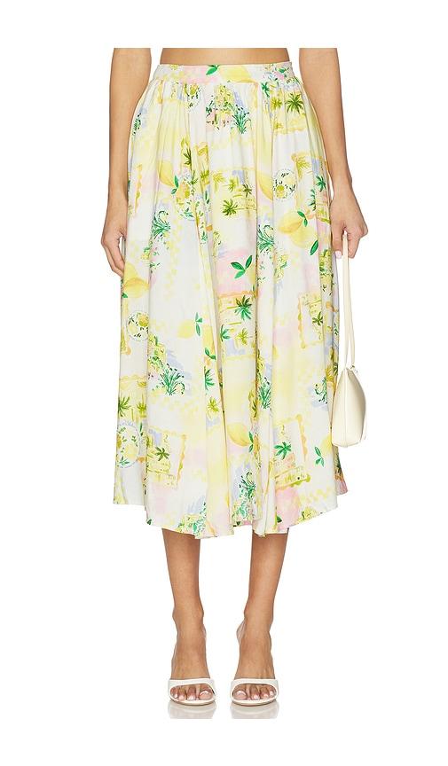 ASTR the Label Kaleigh Skirt in Lemon by ASTR THE LABEL
