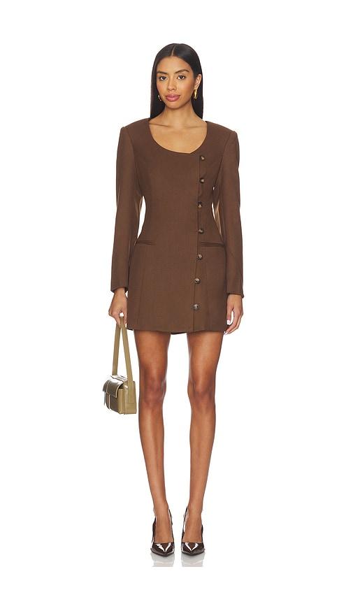 ASTR the Label Kassandre Dress in Brown by ASTR THE LABEL
