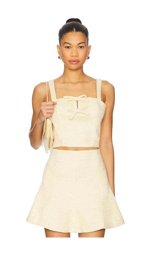 ASTR the Label Kiona Top in Lemon by ASTR THE LABEL