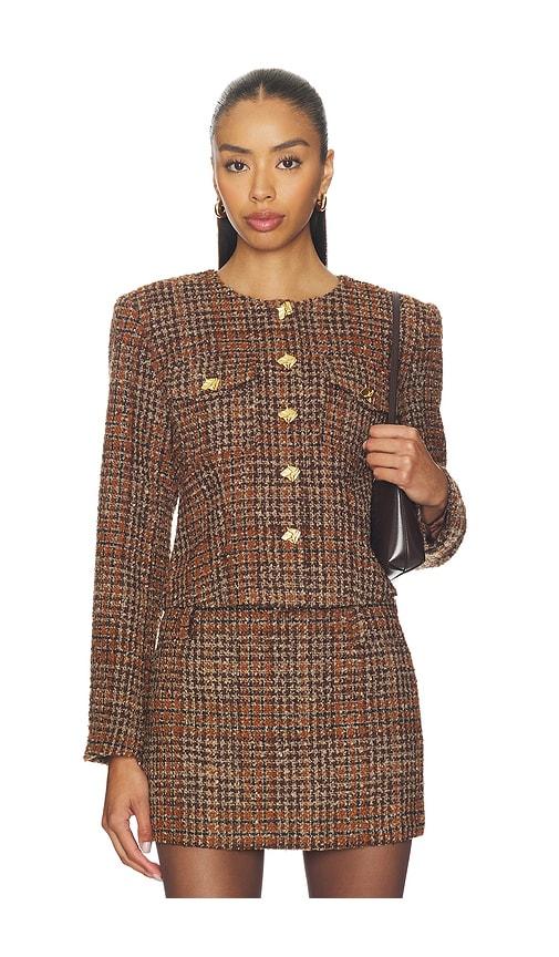 ASTR the Label Kyleigh Jacket in Brown by ASTR THE LABEL