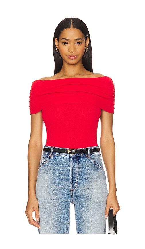 ASTR the Label Kylin Sweater Top in Red by ASTR THE LABEL