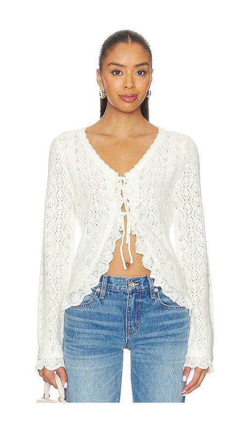 ASTR the Label Lacey Cardigan in Cream by ASTR THE LABEL